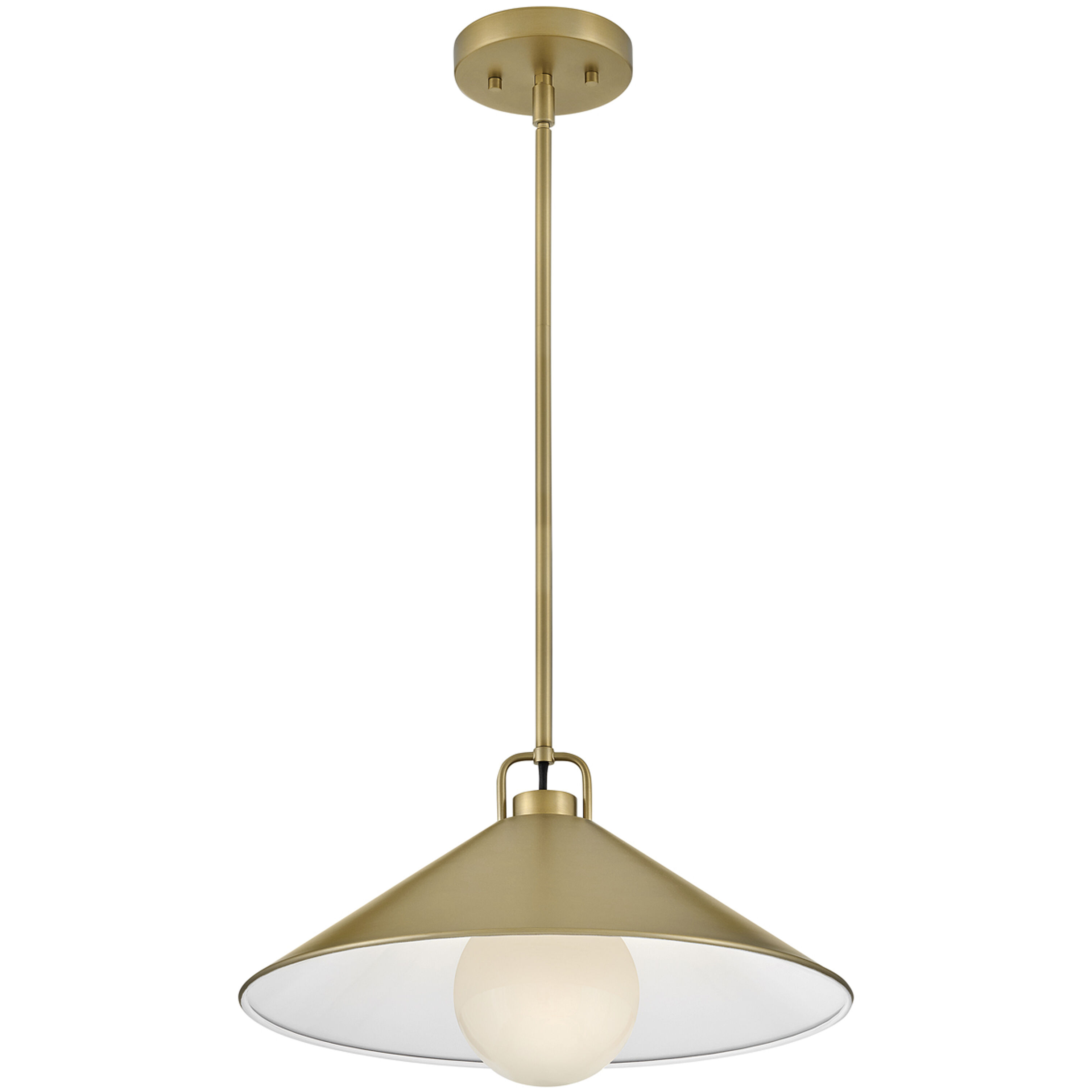 Milo LED 16 inch Lacquered Brass Pendant Ceiling Light