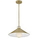 Milo LED 16 inch Lacquered Brass Pendant Ceiling Light