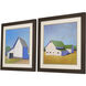 Homestead Barn Multi and Blue and Green and White Framed Art