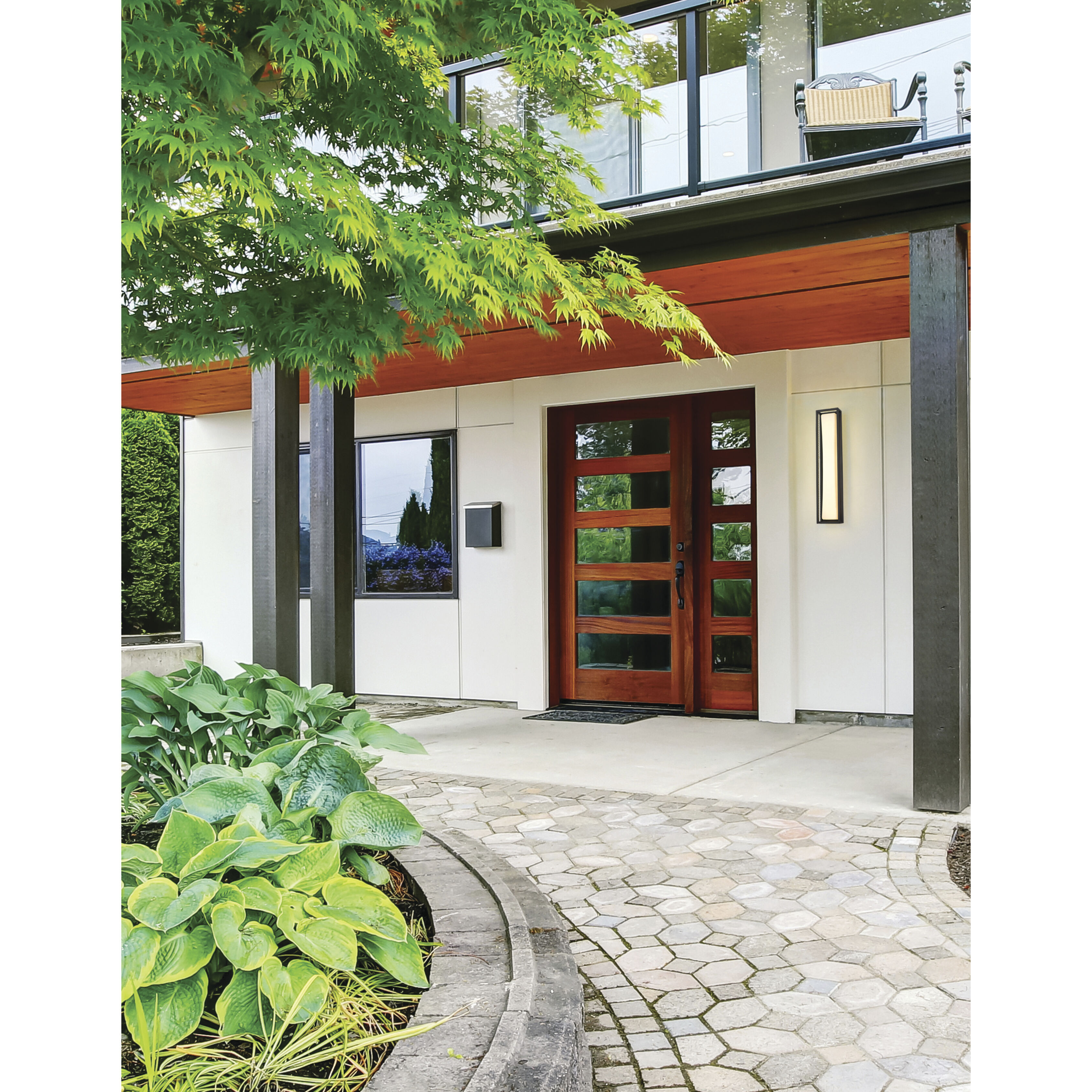 Baden Outdoor LED 24 inch Black Outdoor Wall Light