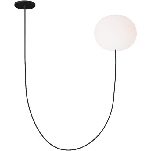 Peter Bristol Helium 1 Light 21.6 inch Matte Black Chandelier Ceiling Light