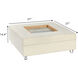 Austin Allen James 37.5 X 37.5 inch Cream and Clear Coffee Table