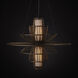 Benjiro 2 Light 42 inch Cupertino and Off-White Chandelier Ceiling Light