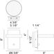 Azton Wall Sconce Wall Light in White