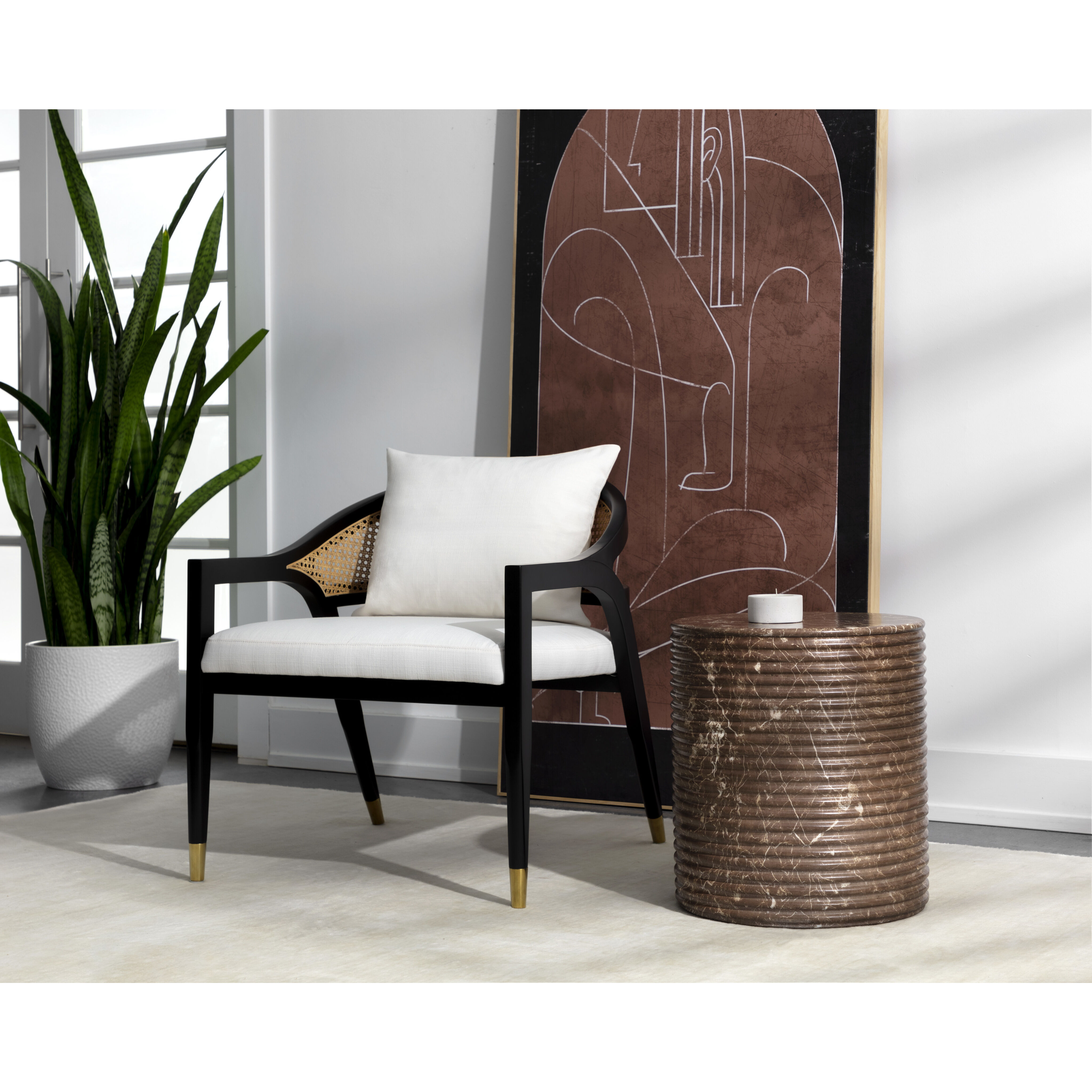 Riva 43 X 30 inch Brown Outdoor Dining Table