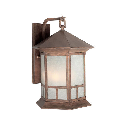 Signature 4 Light 18 inch Rustic Sienna Outdoor Wall Lantern