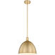Sawyer 1 Light 12.5 inch Classic Brass Pendant Ceiling Light