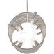 Soar 14 Light 40 inch Contemporary Silver Leaf Linear Chandelier Ceiling Light, Rectangular