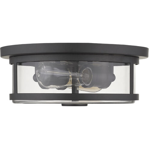 Savannah 2 Light 11 inch Bronze Flush Mount Ceiling Light