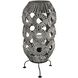 Palayan 36 inch 7 watt Gray with Black Outdoor Table Lamp