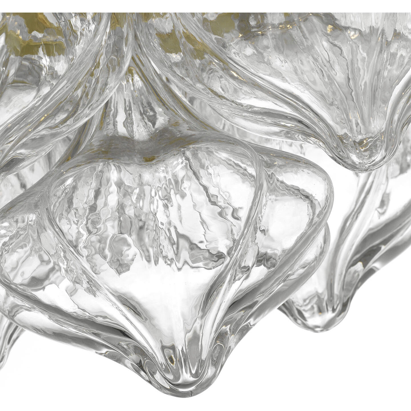 Julie Neill Caselli LED 35.5 inch Gild Basket Chandelier Ceiling Light in Clear Glass