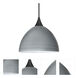 Brella 1 Light Black Cord Pendant Ceiling Light