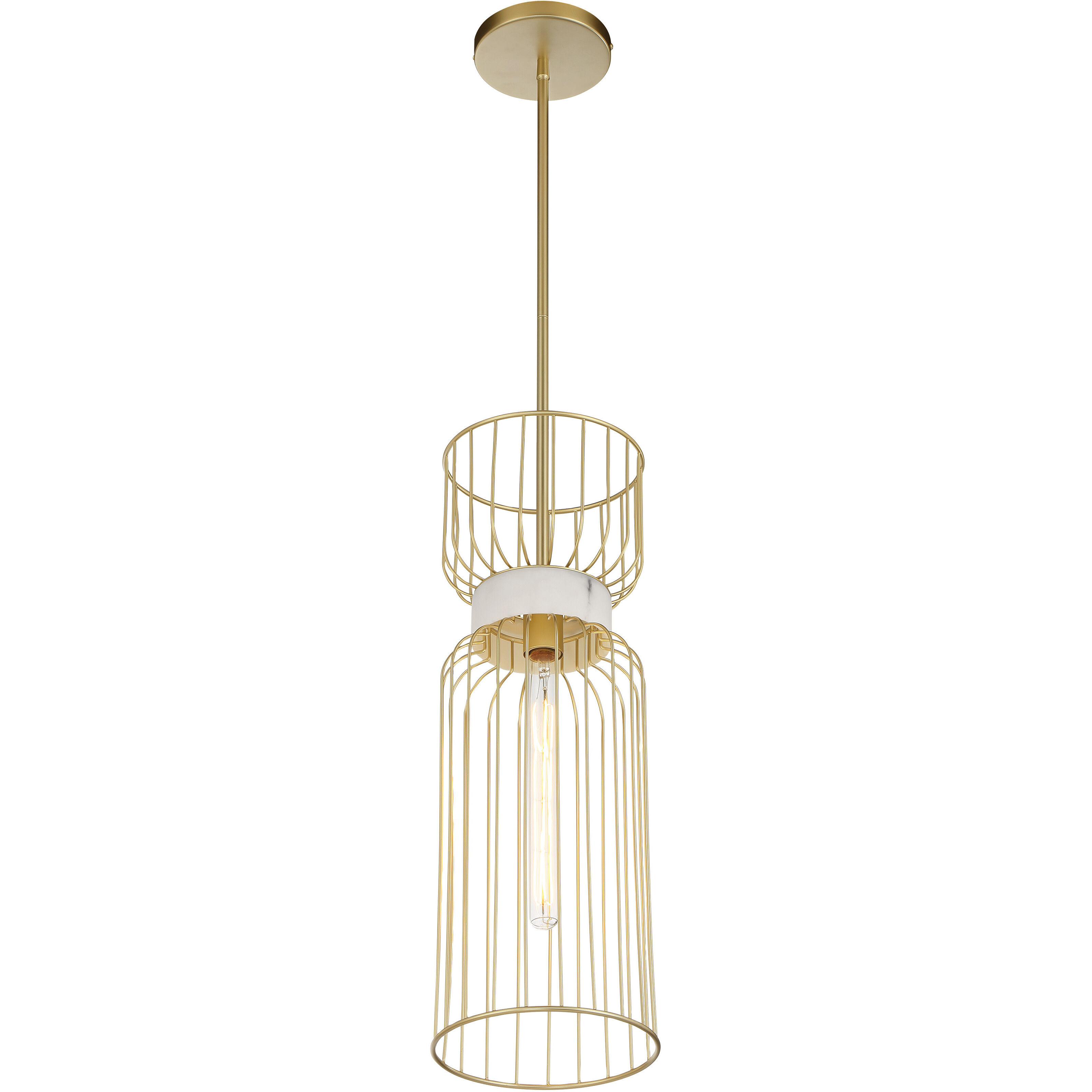 Park Slope 1 Light 8 inch Nouveau Gold Mini Pendant Ceiling Light