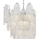 Frozen Cascade 9 Light 26 inch Polished Chrome Chandelier Ceiling Light