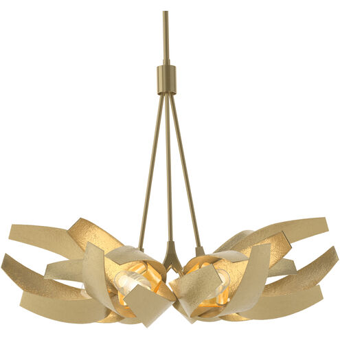 Corona 6 Light 26.9 inch Modern Brass Pendant Ceiling Light