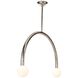 Happy LED 33.5 inch Polished Nickel Pendant Ceiling Light, Large