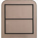Joan 40 X 38 inch Clear and Antique Brushed Brass Wall Mirror