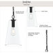 Jheni 1 Light 8 inch Matte Black Pendant Ceiling Light