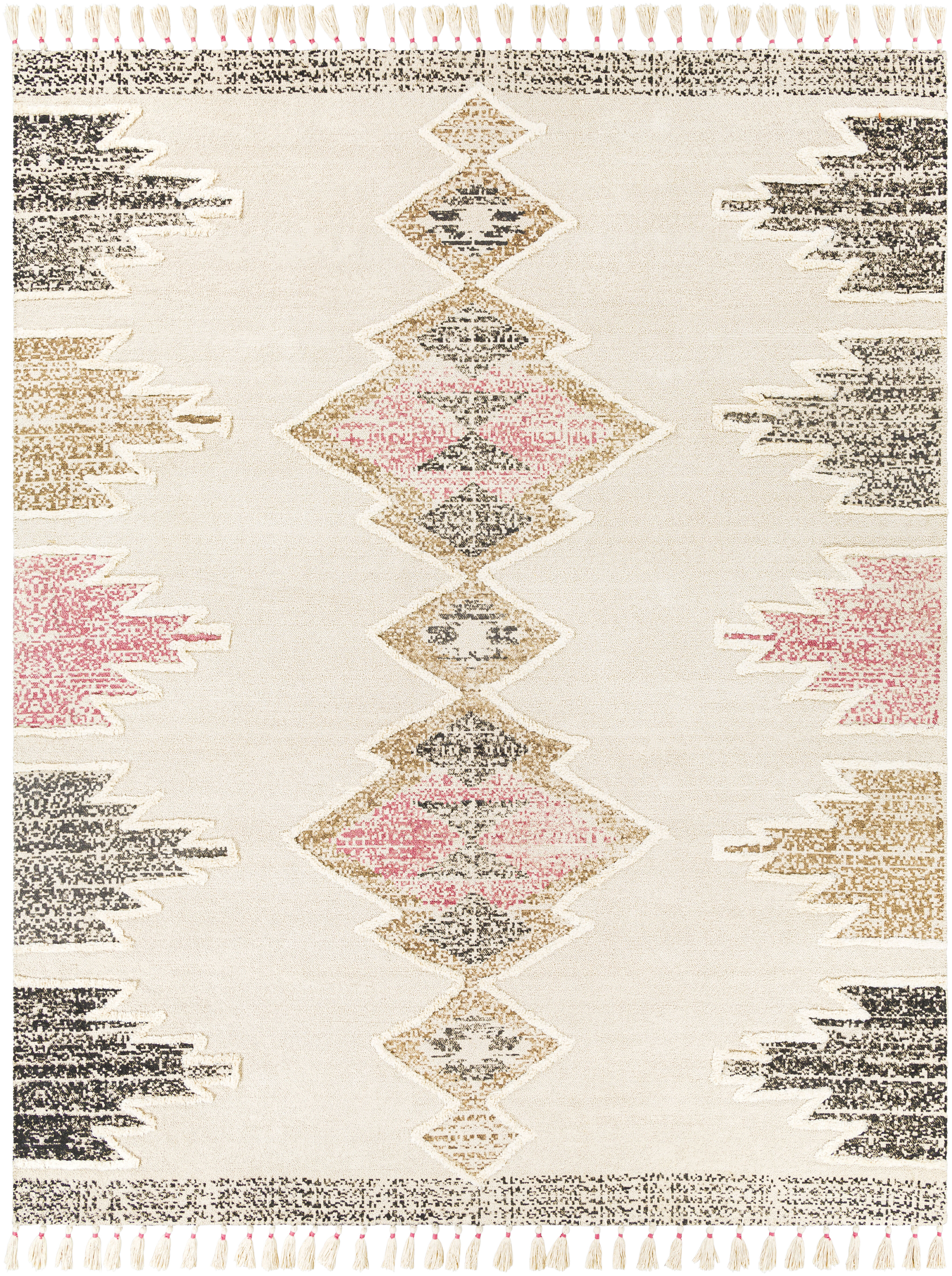 Khemisset 120 X 96 inch Black Rug in 8 x 10, Rectangle