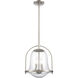 Connection 2 Light 12 inch Satin Nickel Pendant Ceiling Light