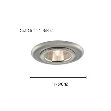Signature 12V Halogen 3.13 inch Satin Chrome Undercabinet Recessed Lighting