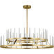 Sean Lavin Sagrada LED 49 inch Hand-Rubbed Antique Brass Two-Tier Chandelier Ceiling Light