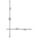Suspenders LED 48 inch Satin Black ADA Wall Mount Wall Light, Linear