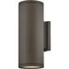 Silo 2 Light 16 inch Architectural Bronze Outdoor Wall Mount