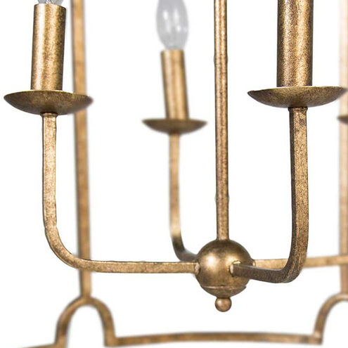 Stella 4 Light 20 inch Ashwell Gold Chandelier Ceiling Light