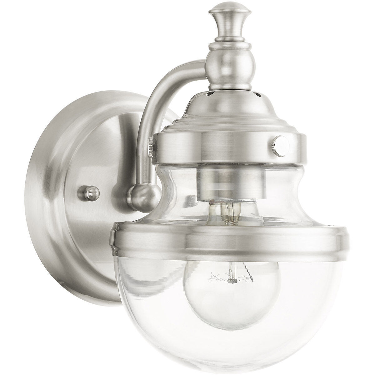 Oldwick 1 Light 6 inch Brushed Nickel Vanity Sconce Wall Light