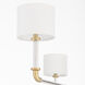 Hightower 8 Light 53.5 inch Clear and Aged Brass Chandelier Ceiling Light