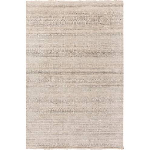 Carey 36 X 24 inch Gray and Brown Area Rug, Wool and Silk