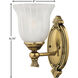 Francoise LED 7 inch Burnished Brass Vanity Light Wall Light