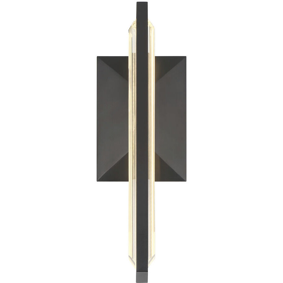 Aelin LED 14 inch Matte Black Outdoor Wall Sconce
