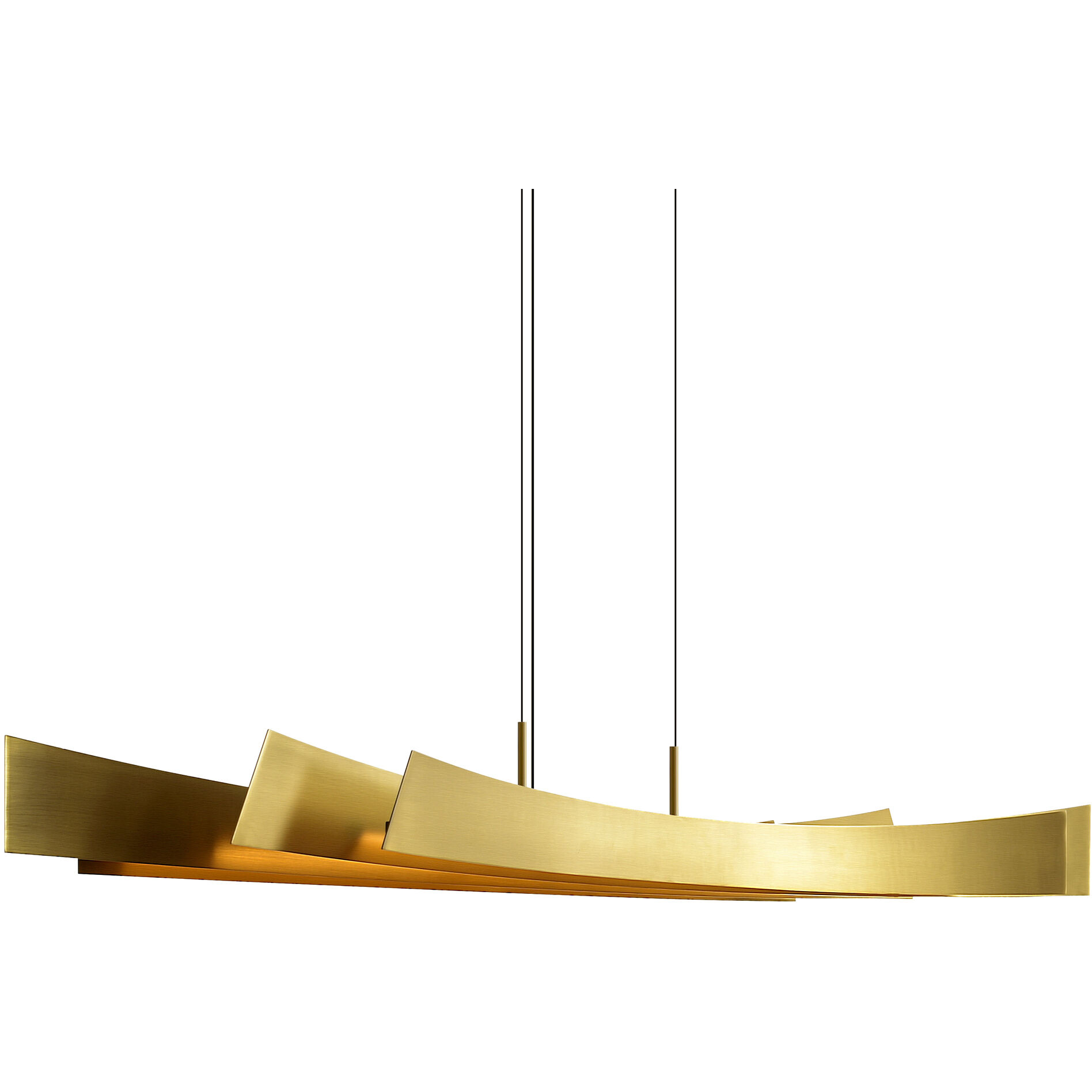 Candora LED 50 inch Brass Island/Pool Table Light Ceiling Light
