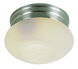 Dash 1 Light 8 inch Brushed Nickel Flushmount Ceiling Light
