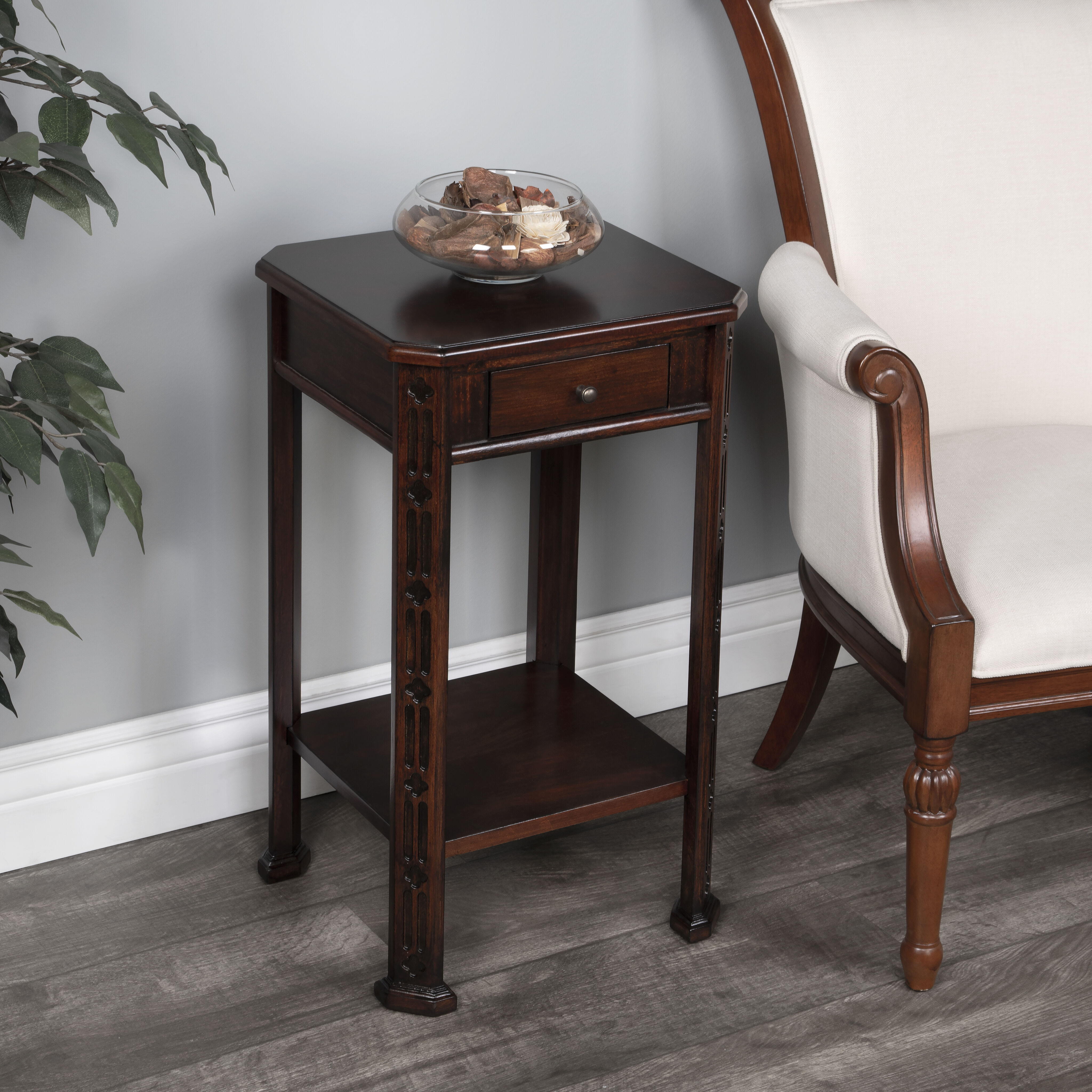 Moyer  27 X 15 inch Plantation accent Table