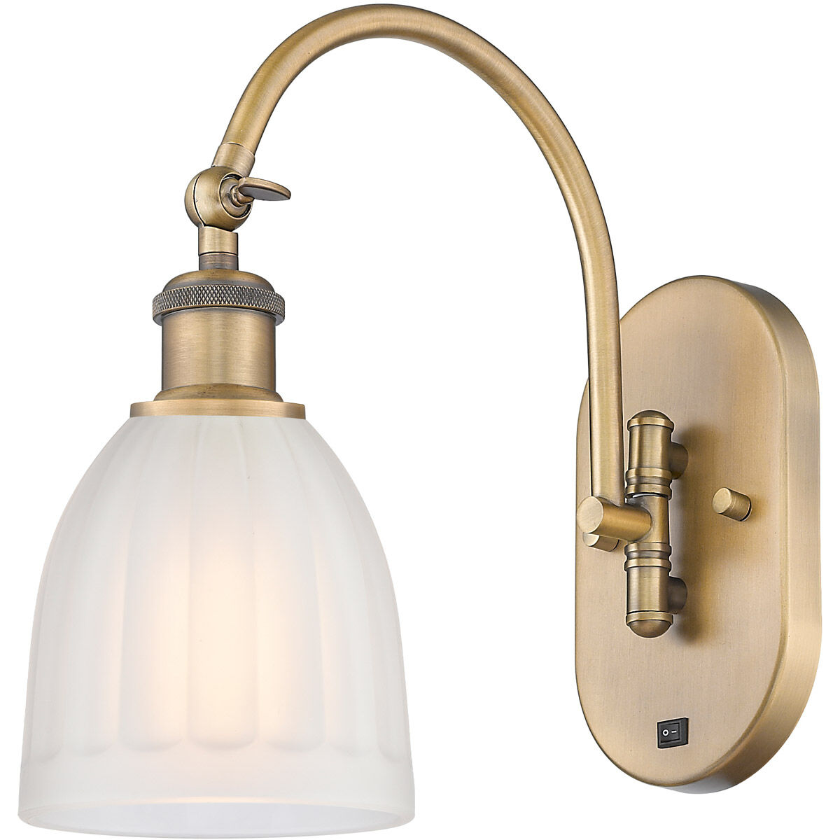 Ballston Brookfield 1 Light 6 inch Brushed Brass Sconce Wall Light