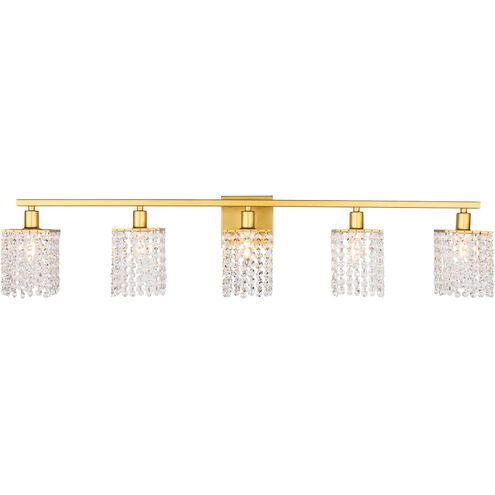 Phineas 5 Light 42 inch Brass Wall sconce Wall Light
