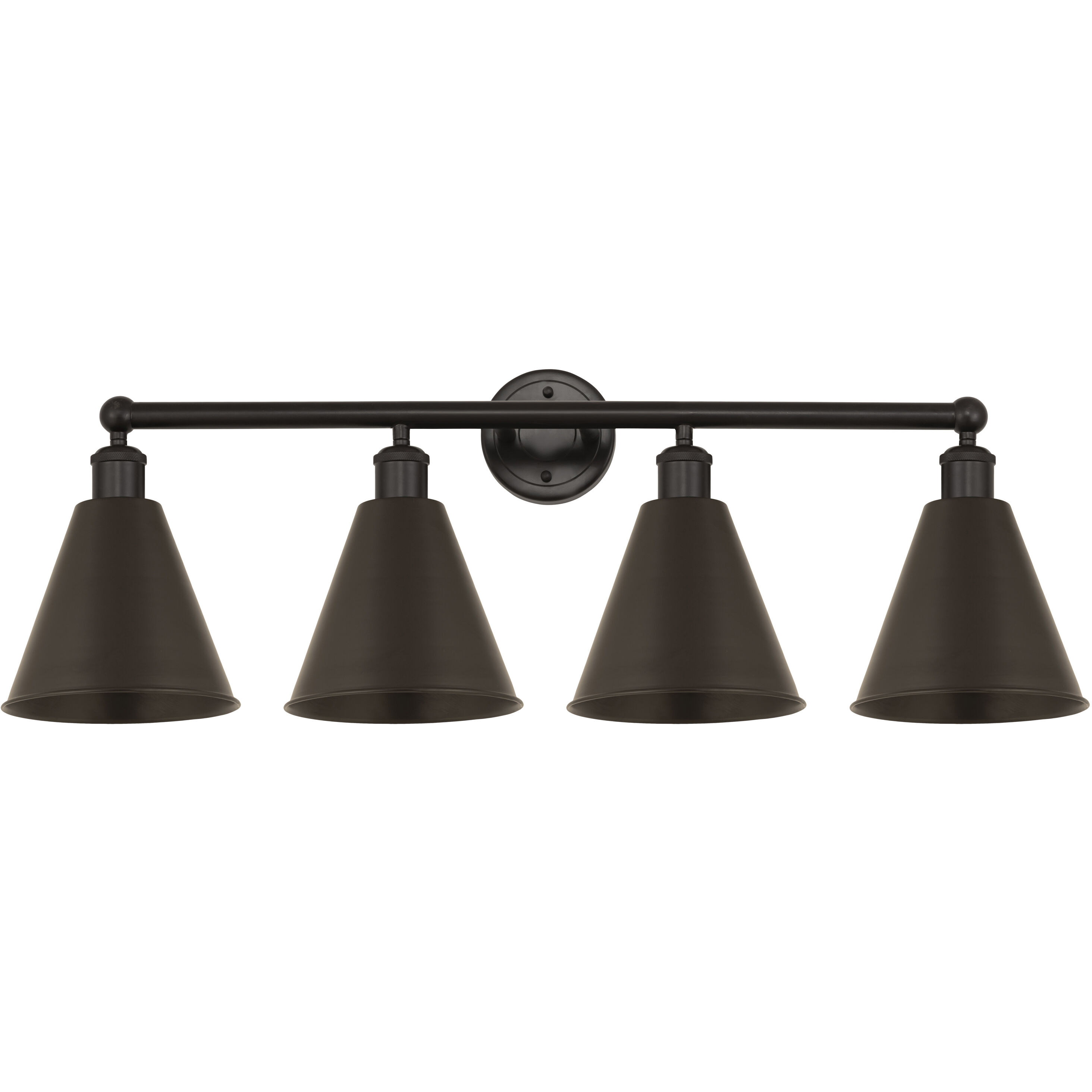 Ballston Cone 4 Light 35 inch Oil Rubbed Bronze Bath Vanity Light Wall Light