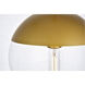 Eclipse 1 Light 10 inch Brass Pendant Ceiling Light