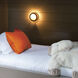 Mercer 6.75 inch Dark Matte Grey with Heritage Brass ADA Indoor Wall Sconce Wall Light