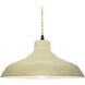 Radiance 1 Light 15.5 inch Vanilla Gloss and Matte Black Pendant Ceiling Light