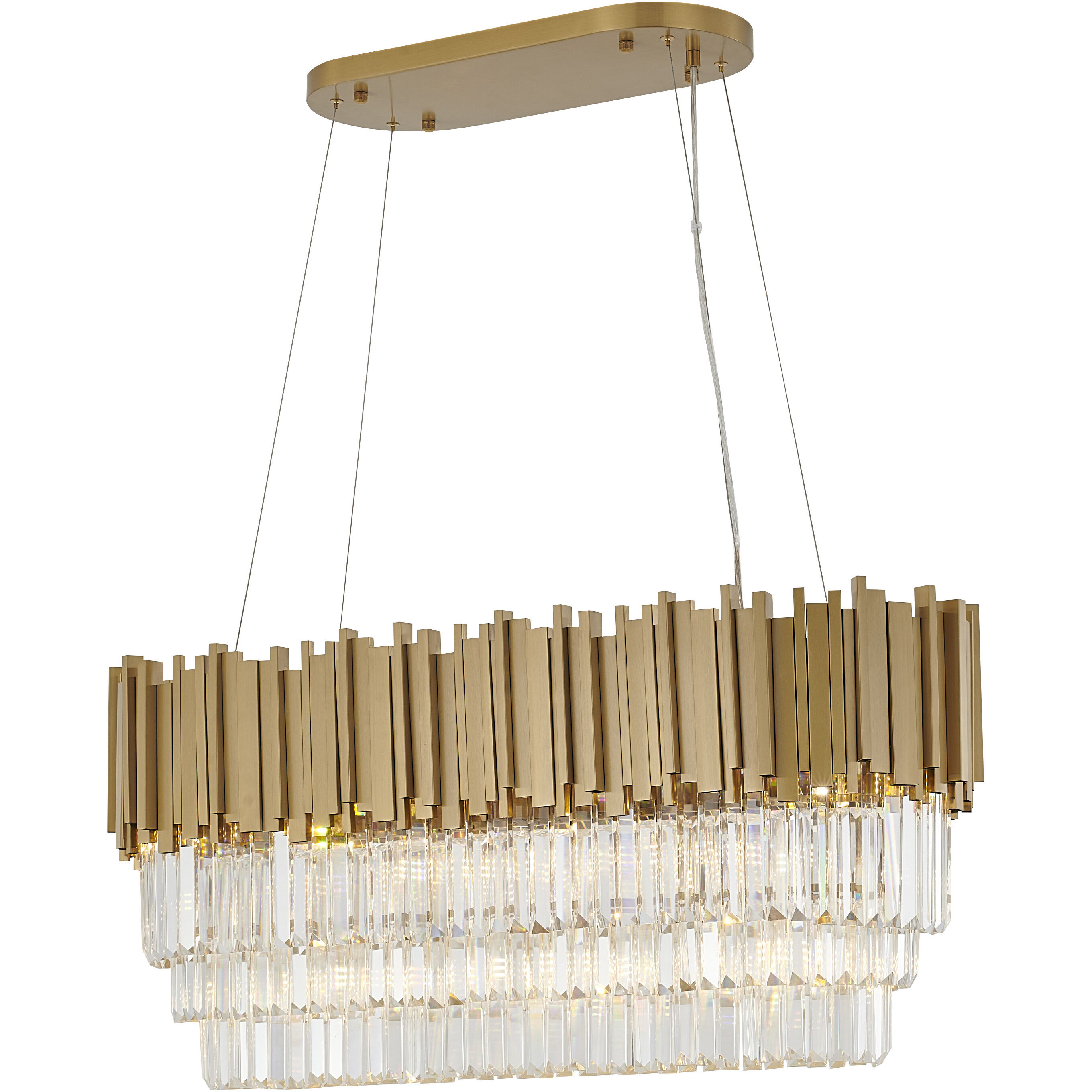 Canada 7 Light 11.8 inch Gold Chandelier Ceiling Light