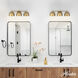 Erling 3 Light Luxe Gold Vanity Light Wall Light, Medium