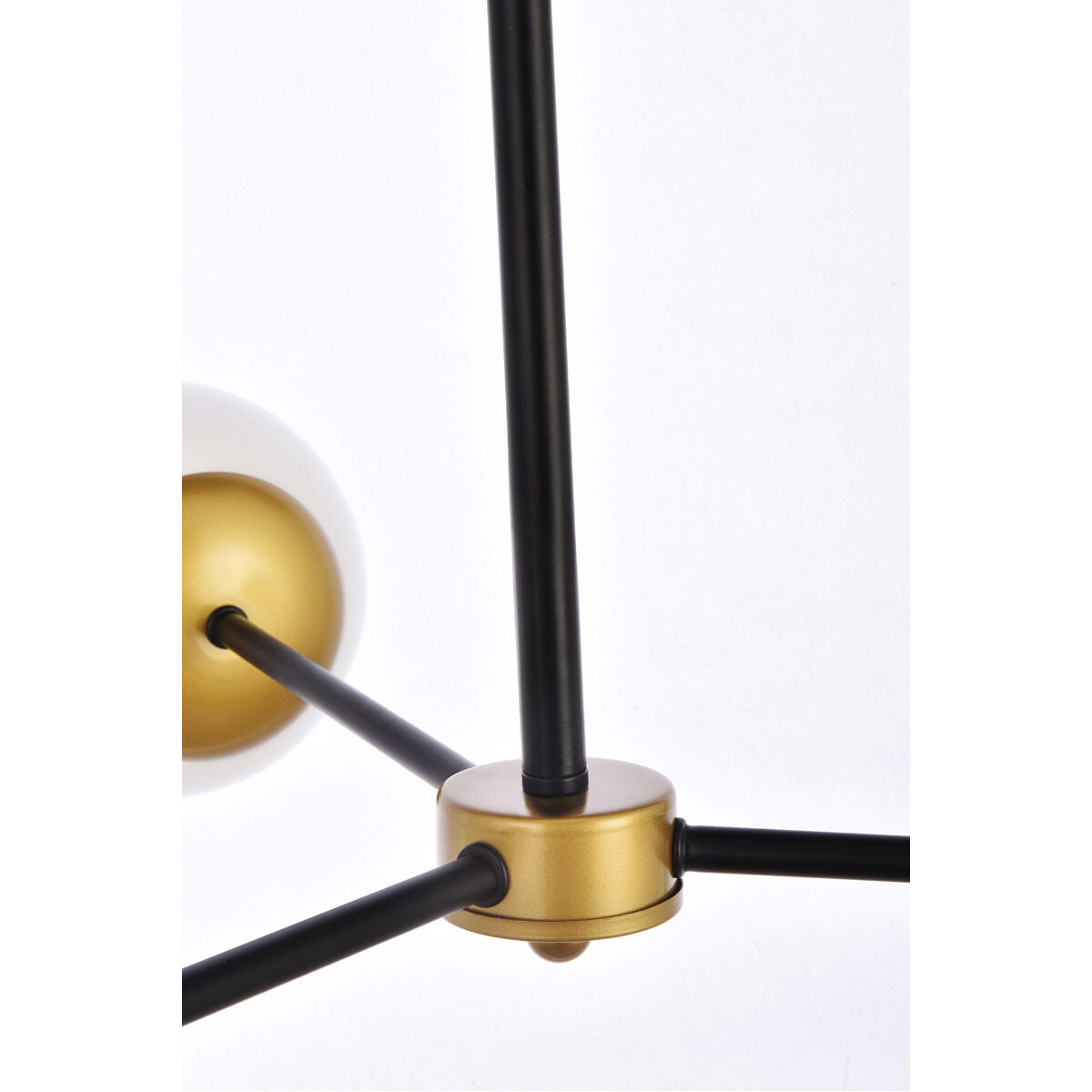 Briggs 3 Light 32 inch Black and Brass Pendant Ceiling Light