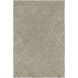 Urban 114 X 90 inch Light Gray/Medium Gray/Taupe Handmade Rug, Rectangle