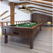 Cordon 4 Light 81.25 inch Rubbed Brass Billiard Ceiling Light in Matte Black Steel