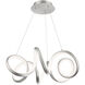 Mamba LED 26 inch Brushed Nickel Pendant Ceiling Light, dweLED