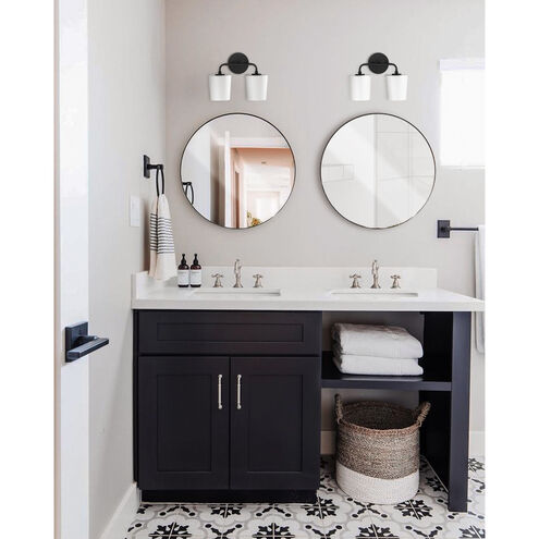 Bristol 2 Light 13 inch Black Wall Sconce Wall Light